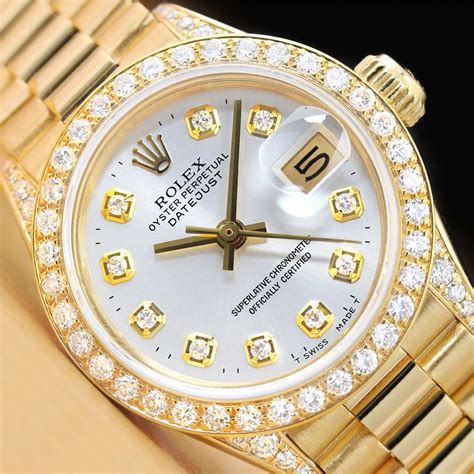 diamond women's rolex|Rolex ladies diamond bezel watch.